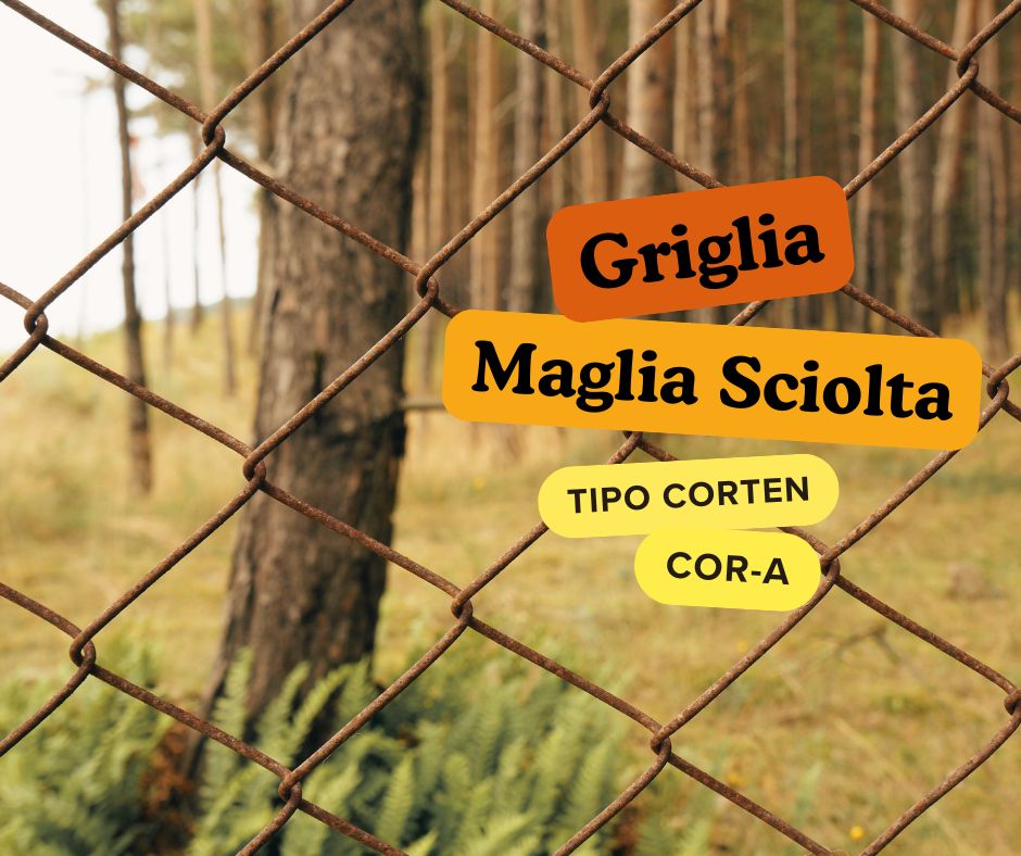 scopri la griglia a maglia sciolta tipo corten cor-a di elsa metallurgica